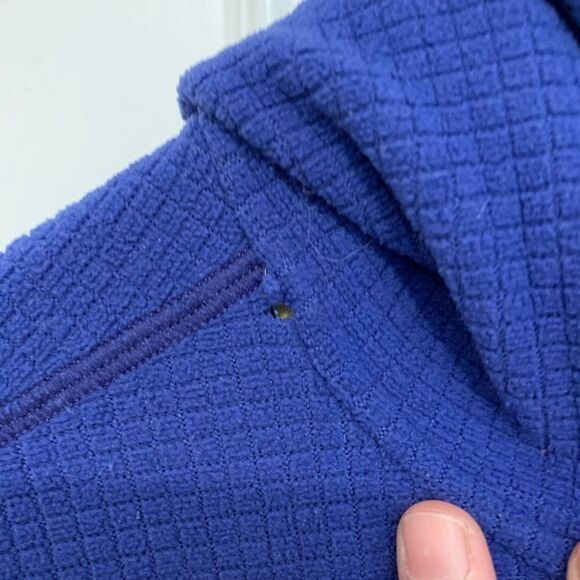 Blue Women’s Nike Fleece Jacket with hood Medium - Picture 4 of 5